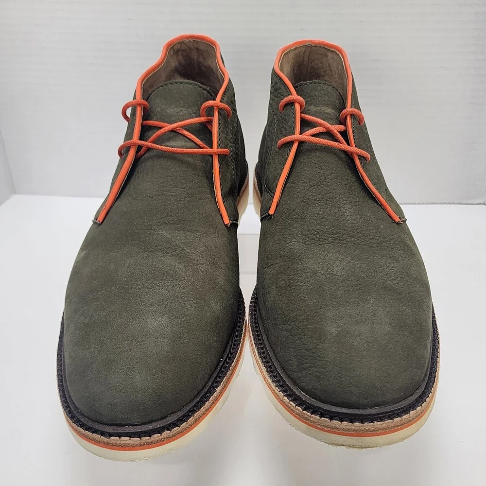 Polo Ralph Lauren Whiston Chukka Boots 10.5 Army Green Suede Welt Non Slip